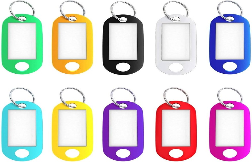 custom plastic key tags